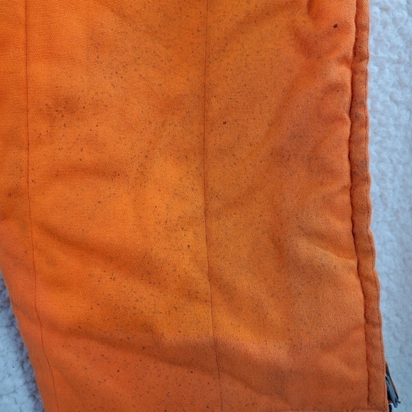 Vtg Coveralls Men XL Orange Hollofil 808 Hunting Workwear 1-Pc USA Made 80s 90s - Picture 12 of 16